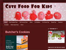 Tablet Screenshot of cutefoodforkids.com